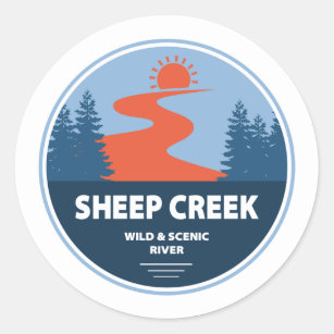 Sheep Creek Wild And Scenic River Idaho Classic Round Sticker
