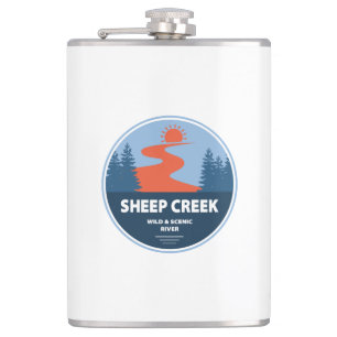 Sheep Creek Wild And Scenic River Idaho Flask