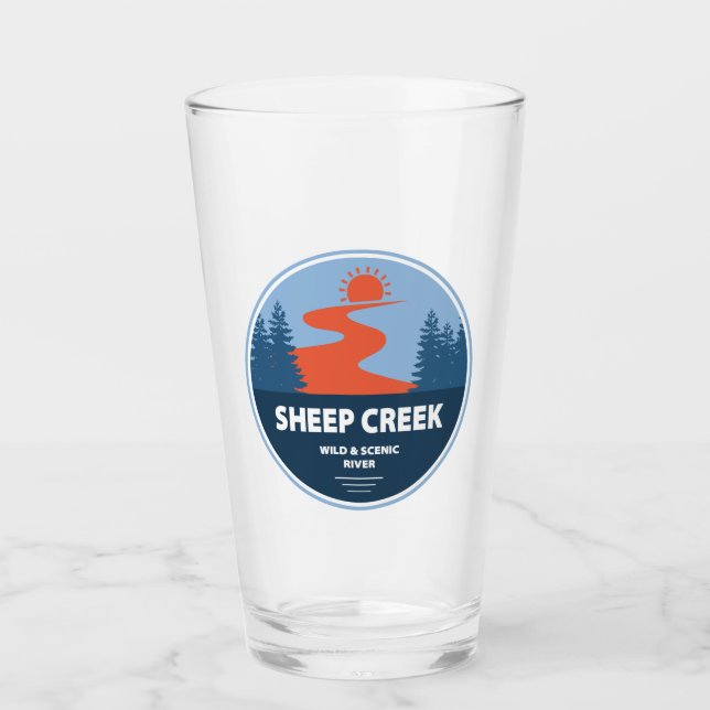 Sheep Creek Wild And Scenic River Idaho Glass (Front)