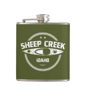 Sheep Creek Wild And Scenic River Idaho Kayaking Flask