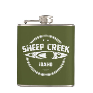 Sheep Creek Wild And Scenic River Idaho Kayaking Flask