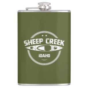 Sheep Creek Wild And Scenic River Idaho Kayaking Flask