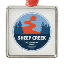 Sheep Creek Wild And Scenic River Idaho Metal Ornament
