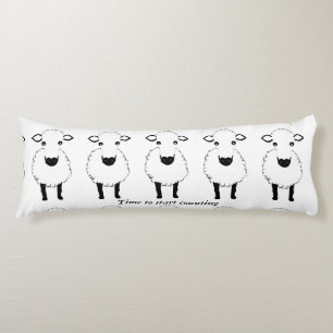 Sheep,cute and cudly, in a row. body pillow