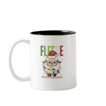 Sheep Cute Fleece Navidad Christmas Pun Mug