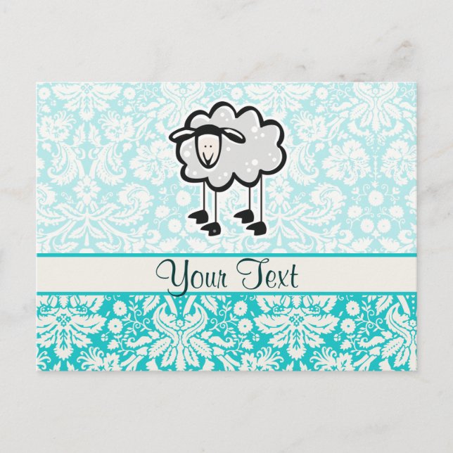 Sheep; Cute Postcard (Front)