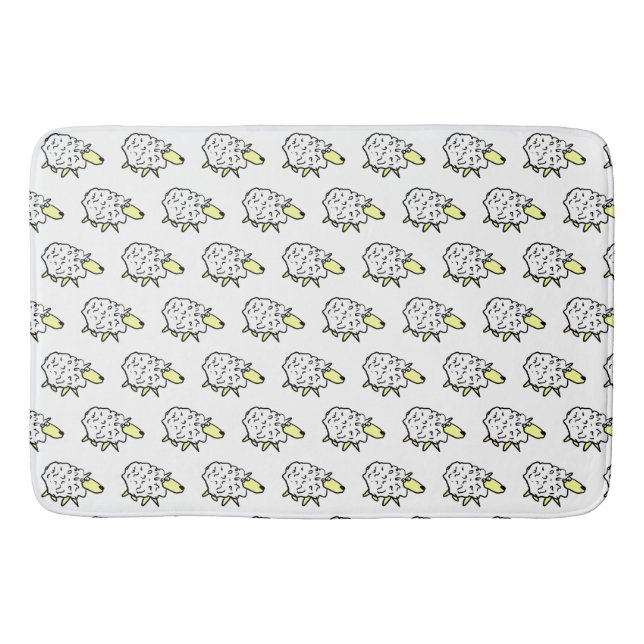 Sheep Design Bathroom Mat (Front)