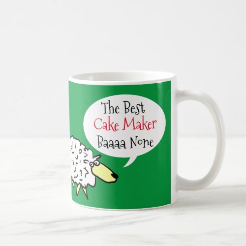 Sheep Design Best Cake Maker Coffee Mug