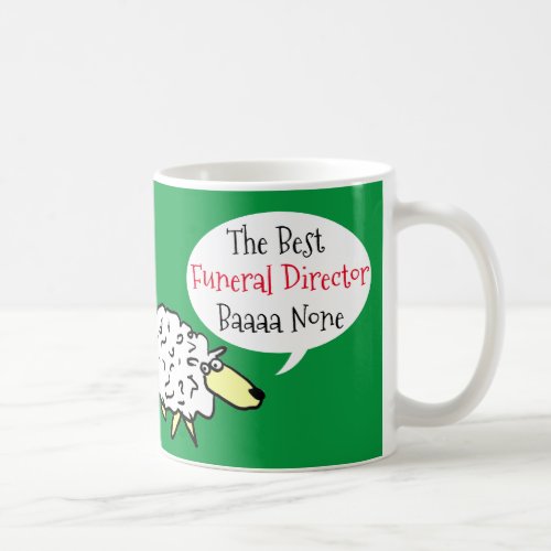 Sheep Design Best Funeral Director Coffee Mug