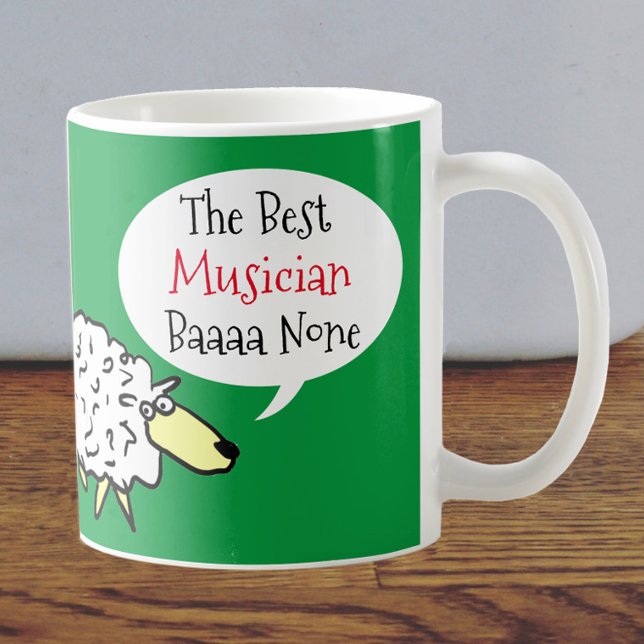 Sheep Design Best Musician Coffee Mug (Creator Uploaded)