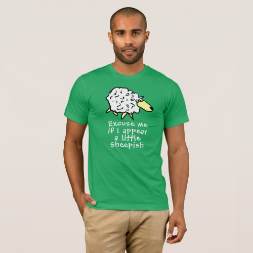 Sheep Design Cartoon T_Shirt