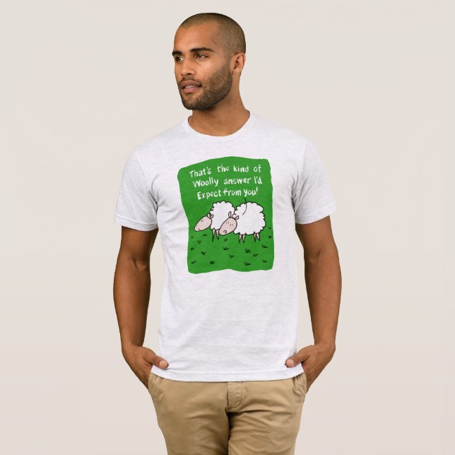 Sheep Design Cartoon T-Shirt (Front Full)
