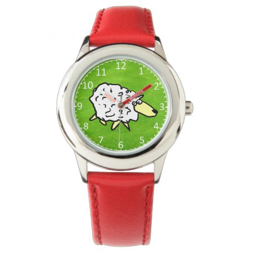 Sheep Design Cartoon Watch