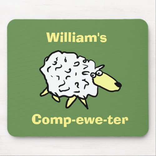 Sheep Design Comp_ewe_ter Mouse Pad