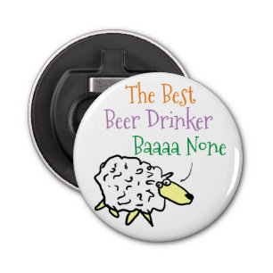 Sheep Design for a Beer Drinker Bottle Opener