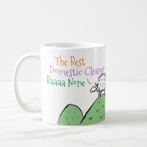 Sheep Design for a Domestic Cleaner Coffee Mug