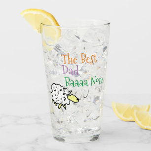 Sheep Design for the Best Dad Glass
