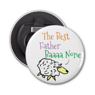 Sheep Design for the Best Father Bottle Opener