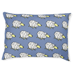 Sheep Design Pattern. Sheep Dog Pet Bed