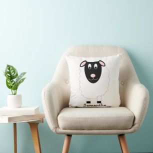 Sheep Design Personalised Throw Pillow