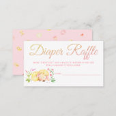 Sheep Diaper Raffle Card Tickets for Baby Shower (Front/Back)