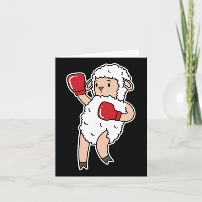 Sheep Does Boxing  Card (Front)