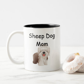 Sheep Dog Mom Coffee Mug