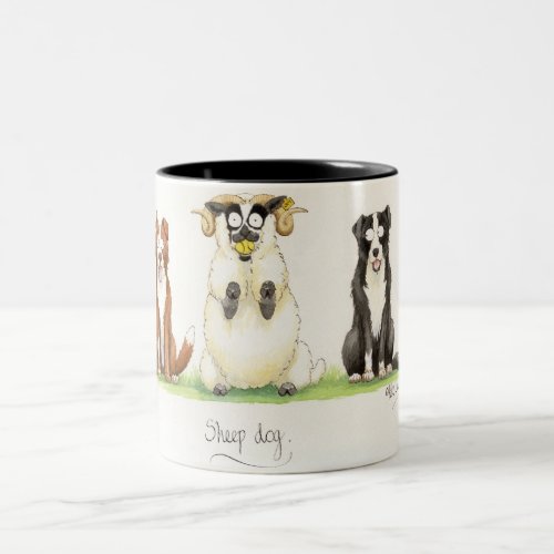 Sheep Dog Mug Two_Tone Coffee Mug