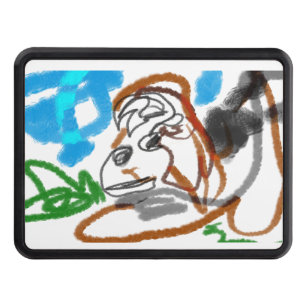Sheep dog so cute hitch cover