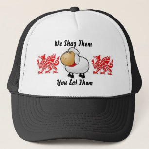 sheep, dragon, dragon, We Shag The... - Customized Trucker Hat