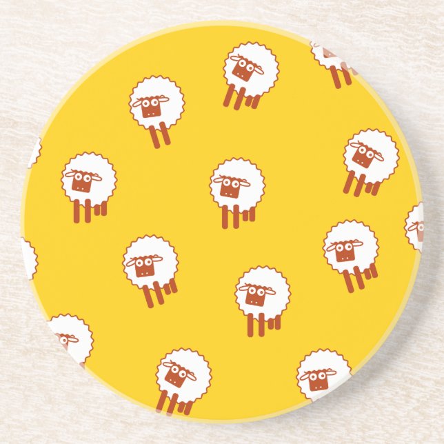 sheep drink coaster (Front)