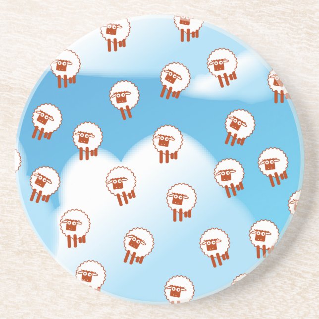 sheep drink coaster (Front)