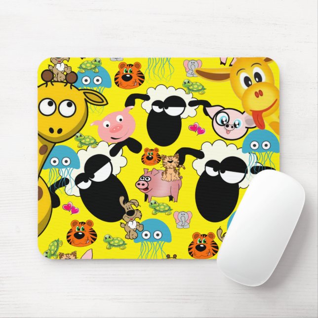 Sheep Elephant Pig Dog  Mouse Pad! Mouse Pad (With Mouse)