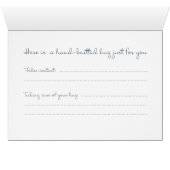 Sheep Enclosure Cards for your Hand-Knitted Gifts (Inside Horizontal (Bottom))