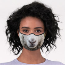 Sheep Face Animal Premium Face Mask