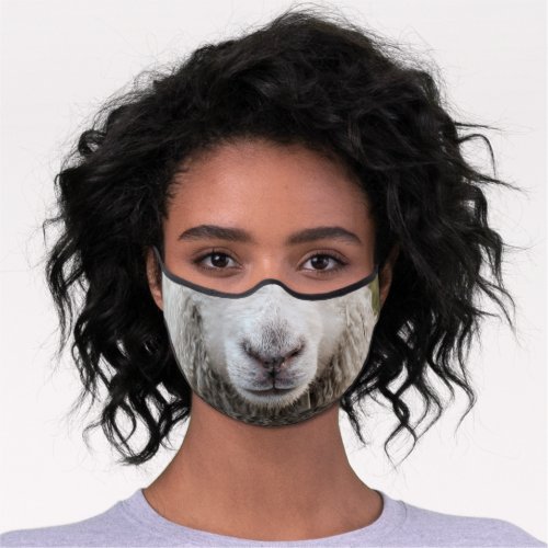 Sheep Face Animal Premium Face Mask