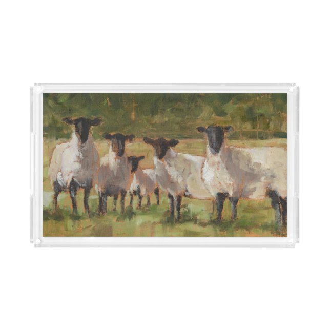 Sheep Family Acrylic Tray (Front)