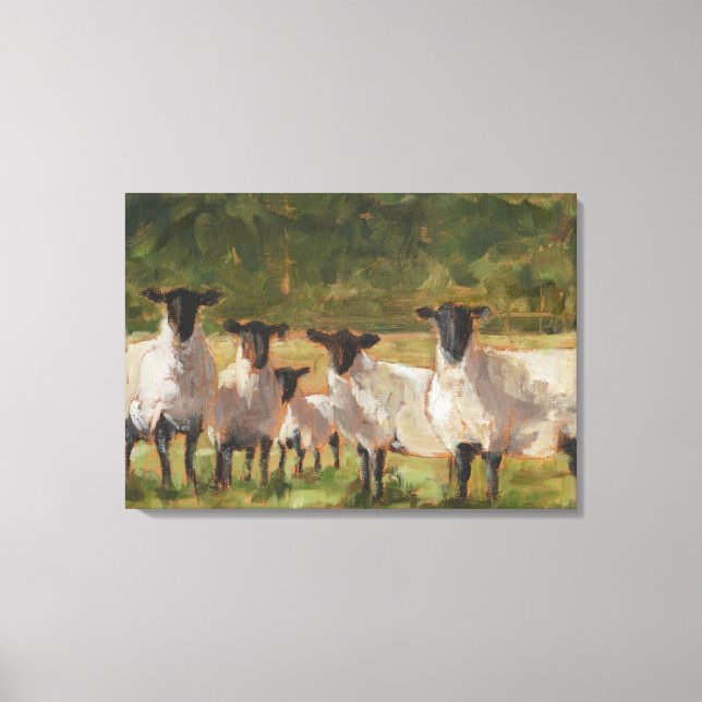 Sheep Family Canvas Print (Front)