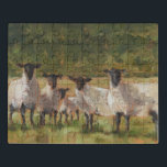 Sheep Family Jigsaw Puzzle<br><div class="desc">Sheep Family II by Ethan Harper. A group of sheep done in paintbrush-like strokes.</div>
