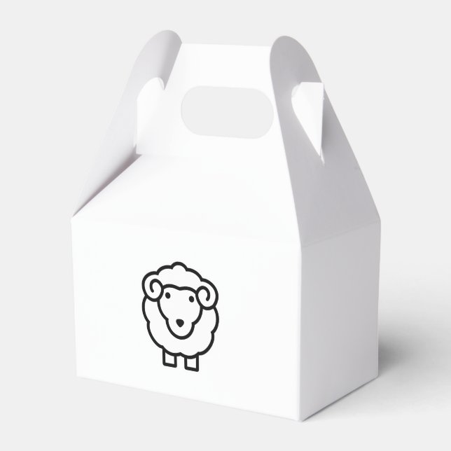 Sheep Favor Boxes (Front Side)