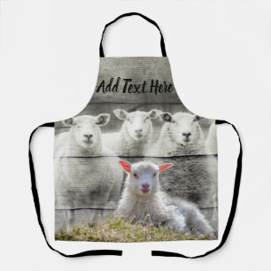 Sheep Flock Baby Lamb Apron