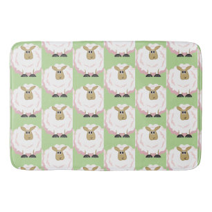 Sheep Flock Bath Mat