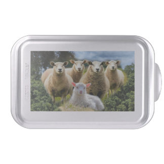 Sheep Flock Sheep Herd Baby Lamb Cake Pan
