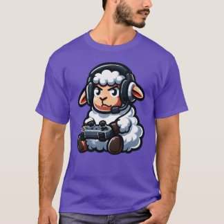 Sheep Gamer Video Games boy family T-Shirt