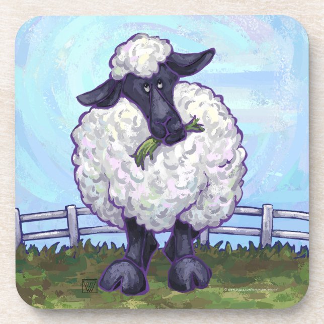Sheep Gifts & Accessories Beverage Coaster (Front)