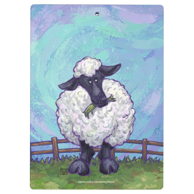 Sheep Gifts & Accessories Clipboard (Back)