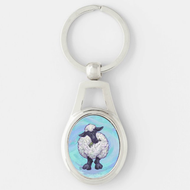 Sheep Gifts & Accessories Keychain (Front)
