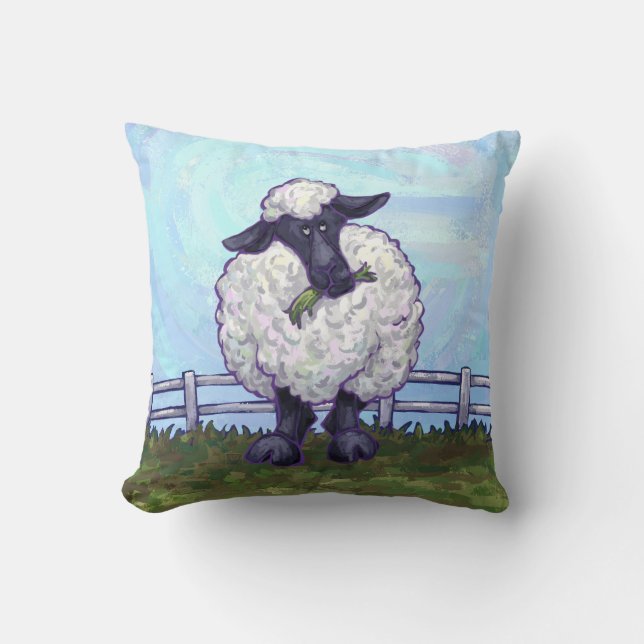Sheep Gifts & Accessories Throw Pillow (Front)