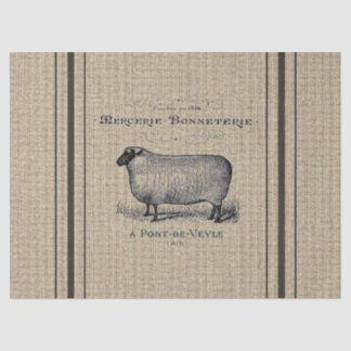 Sheep Grain Sack Tissue Paper