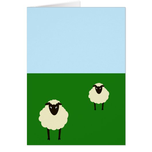 Sheep Greeting Card (Front)